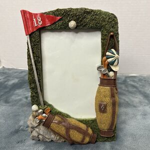 Vintage Tidewater Designs Golf Themed 3D Resin Picture Frame 4x6